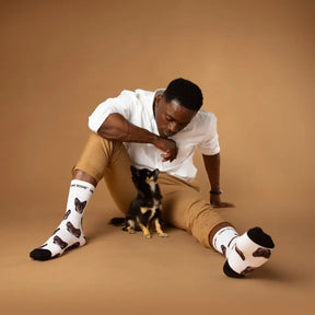 Personalisierte Socken mit einem Chihuahua Foto von Luna Socks